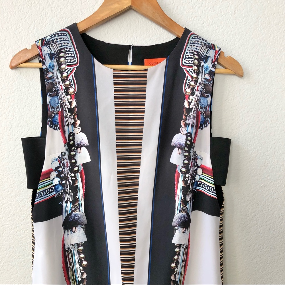 Clover Canyon Ancient Parallels Mini Dress Side Openning Size XS Women's - Picture 3 of 9